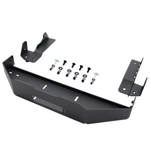 Chevrolet Silverado 1500 Winch Tray Kit - Go Rhino - 3100 Series StepGuard - Black - `19-`21